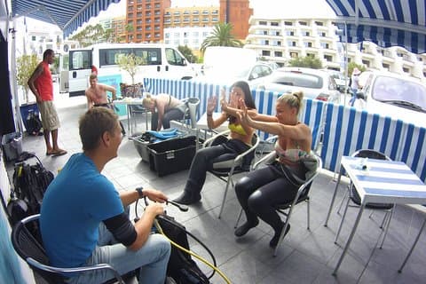 Briefing at Ocean Trek Dive Club