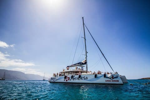 Graciosa Marine Reserve Catamaran Day Trip with Transfers