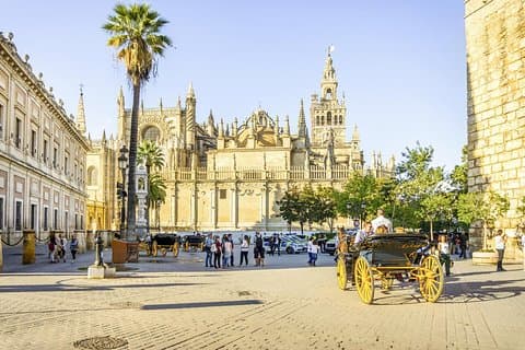Seville Tour with Alcazar, Cathedral and Giralda from Granada