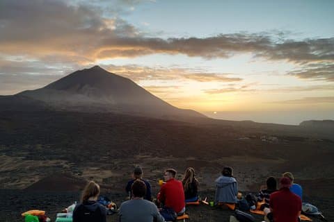 Sunset in small groups in areas where we will be alone.