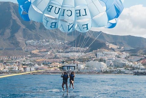 Parascending in Tenerife