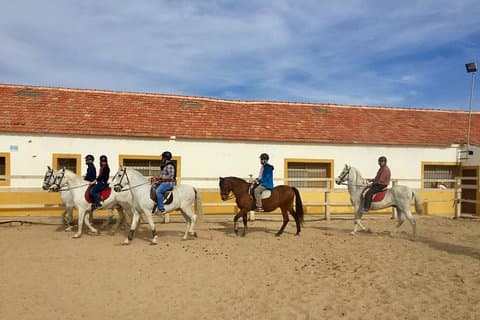 Horseback riding through the Calblanque Natural Park