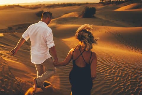 Photoshooting in the Maspalomas Dunes