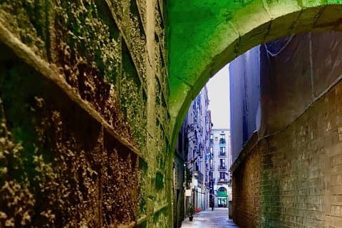 Explore hidden streets in the historic center of Barcelona