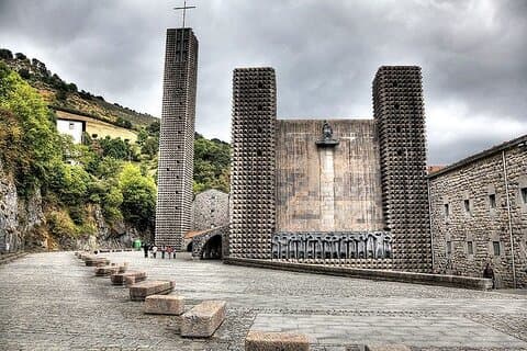 Sanctuary of Arantzazu from the outside