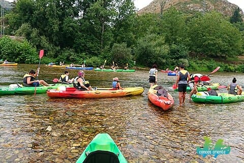 Canoeing down the Sella River