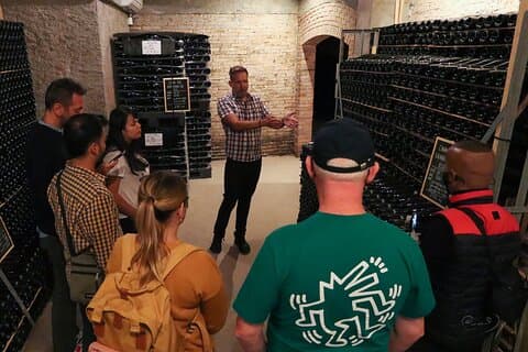 Tour guide Michael in action