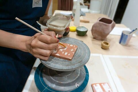 You will learn about the ceramics process, different clays and decoration techniques.