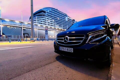 We use Mercedes Benz V Class for transfers from/to Tarragona port