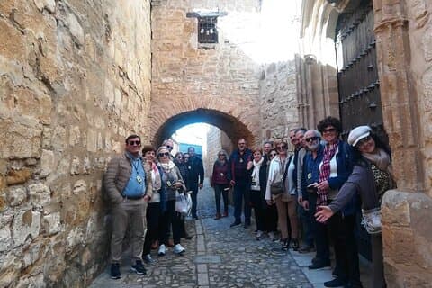 Guided tour in Baeza, Arco del Barbudo.