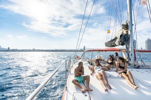 Barcelona Catamaran Cruise with Tapa & Drink Included