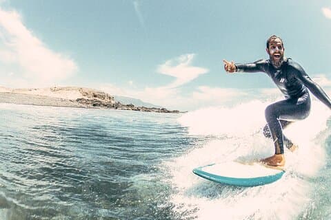 Learn to surf in La Pared on the west side of Fuerteventura