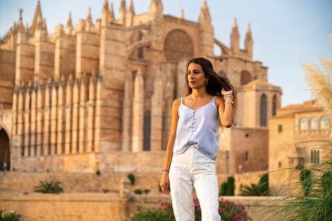 Private Professional Photoshoot Outside Palma Cathedral