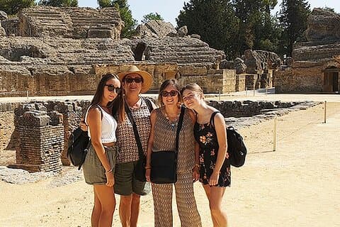 Private hald day tour to the historic roman city of Italica