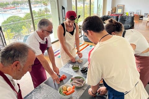 Barcelona: Rooftop Tapas & Sangria class with a Local Chef