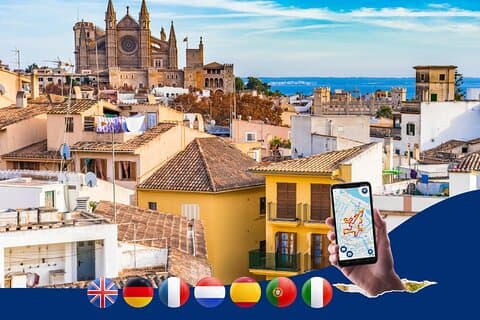 Palma de Mallorca: City Walk Audio Guide in 7 Languages on Phone