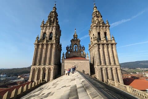 Visit to the Cathedral of Santiago with Roofs and Tower