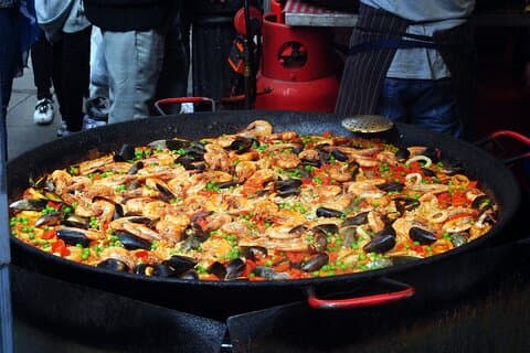 For rice lovers: Spanish seafood Paella