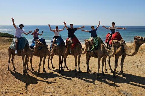 Camel ride Tangier Morocco