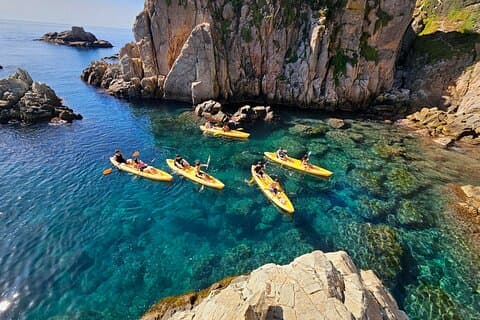Kayak excursion in Blanes