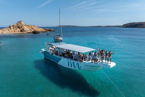 Our new boat "En Burinot" in Cala Pregonda