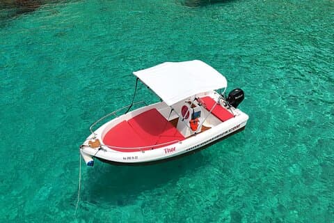 Boat Rental Without License (Cala Conta, Cala Bassa, Cala Salada)