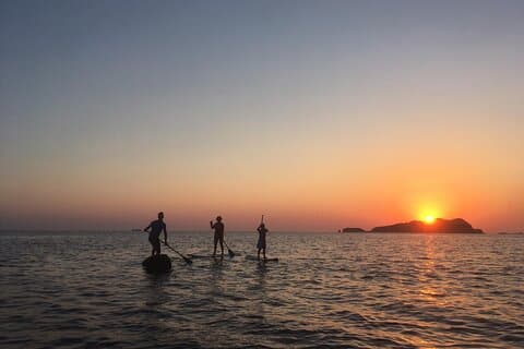 Paddle Surf with Sunset in Ibiza
