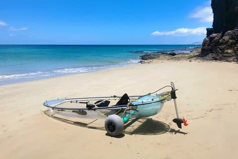 Fuerteventura Transparent Electric Kayaks with Guide