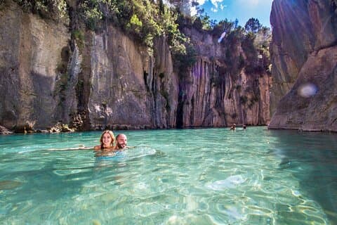 From Valencia: Montanejos Thermal Pools + Hiking, Rafting, Kayak