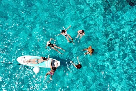 Sailing in Formentera, virgin and natural beaches