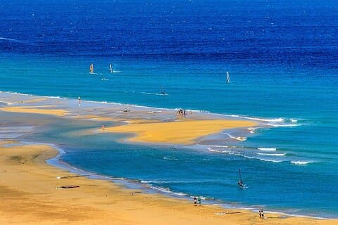 Sotavento sport beach in the South Jandia