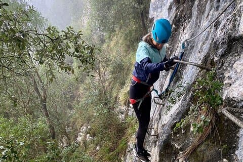 Part of the Route of the Via Ferrata initiation.
