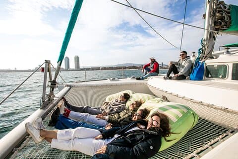 Barcelona Small Group Trip by Catamaran w Tapas, Cava and Sunset