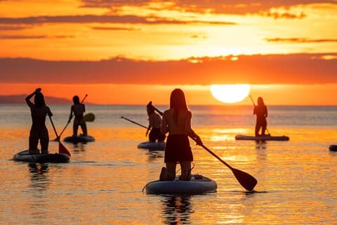 Barcelona: Sunrise Paddle Surf with Instructor and Photos