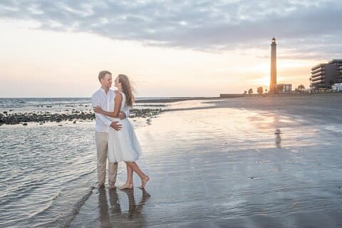 Maspalomas: Private professional photo session at sunset.