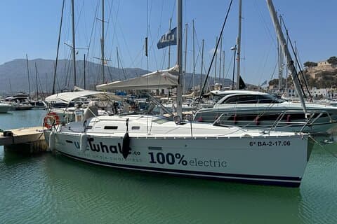 Small Group Dolphin Sunset Tour on Electric Sailing Boat Denia