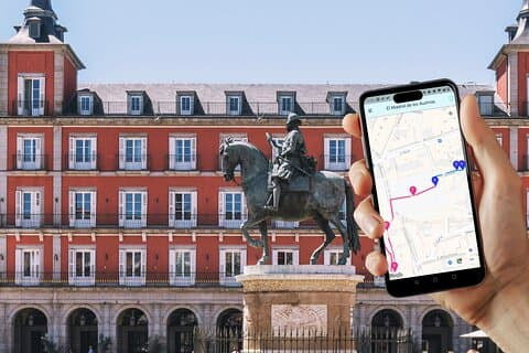 Explore Madrid at your own pace with GPS guidance and engaging audio storytelling