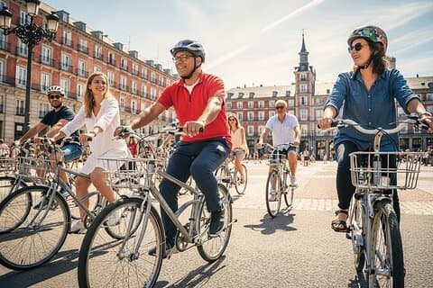 Unusual Madrid Tour by Bike or E-Bike and Hidden Gems