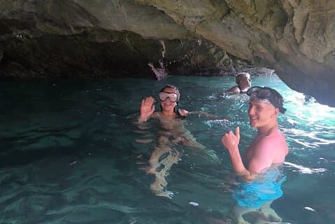 Swim in caves
