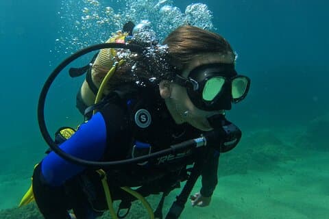 Diving in the Mediterranean