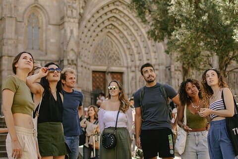 Barcelona Cathedral, a gothic-style church