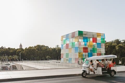 Malaga Private Eco Tuk Tuk Expert Tour with Local Guide