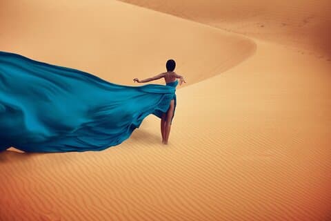 Flying Dress Photoshoot Experience in Fuerteventura
