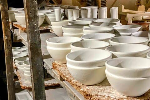 Choose from a variety of handcrafted ceramic pieces, freshly made and ready for you to paint during the workshop.
