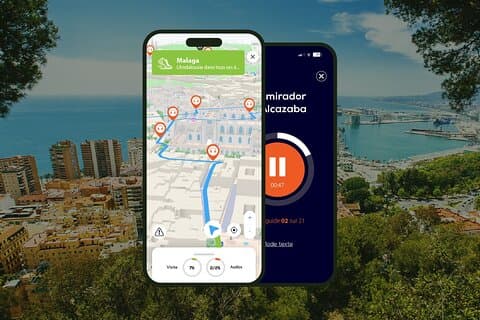 GPS Audioguide app: From the port to Gibralfaro Castle (Offline).