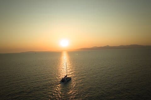 Sunset Sailing Catamaran with BBQ along the Coasts of Mallorca