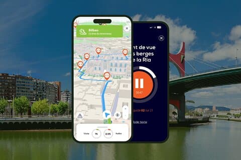 GPS Audioguide app: From Guggenheim to Casco Viejo (Offline).