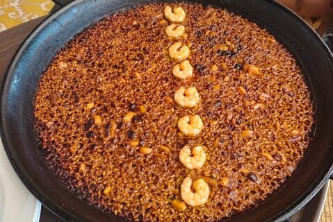 Paella and traditional tapas and Fusion.