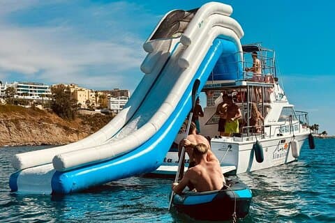 Kayaking among friends on the Costa del Sol