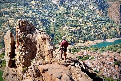 Adventure of Via Ferrata in The Spider in the Sierra de Güéjar